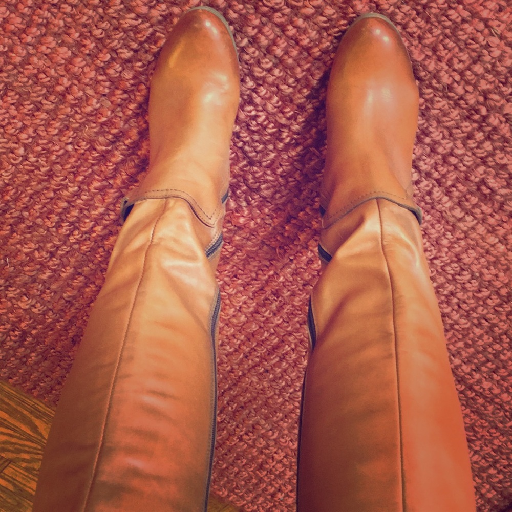 Piampiani knee high boots made in Italy